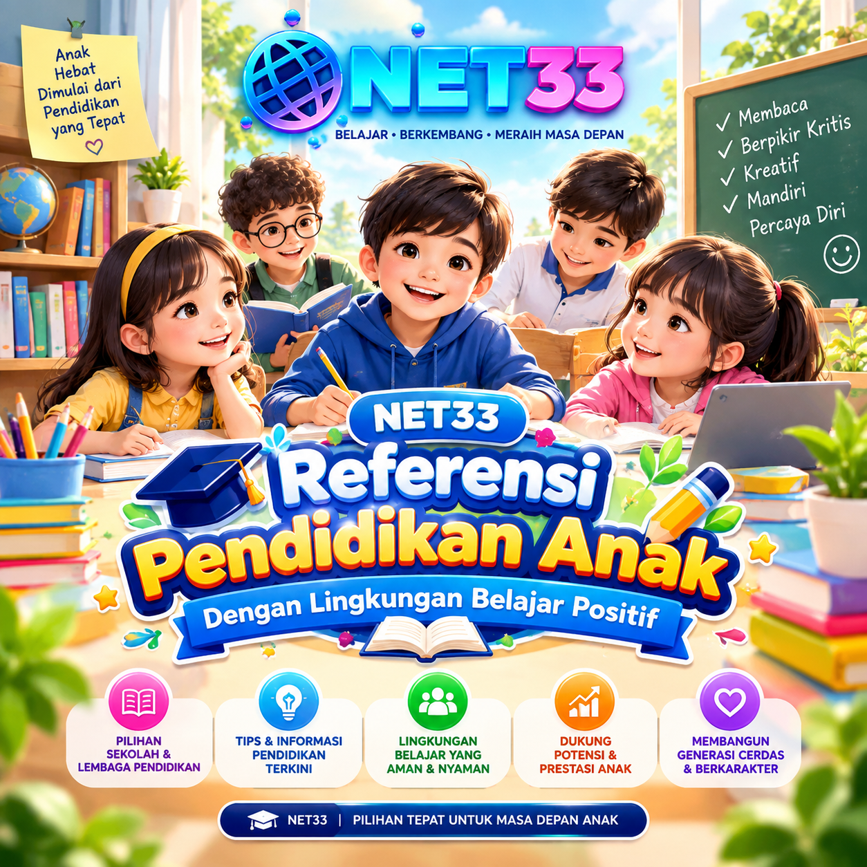 Net33 - Referensi Pendidikan Anak dengan Lingkungan Belajar Positif