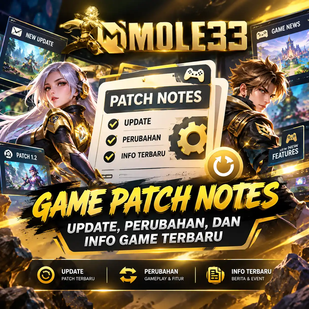 Mole33 - Game Patch Notes, Update, dan Info Game Terbaru