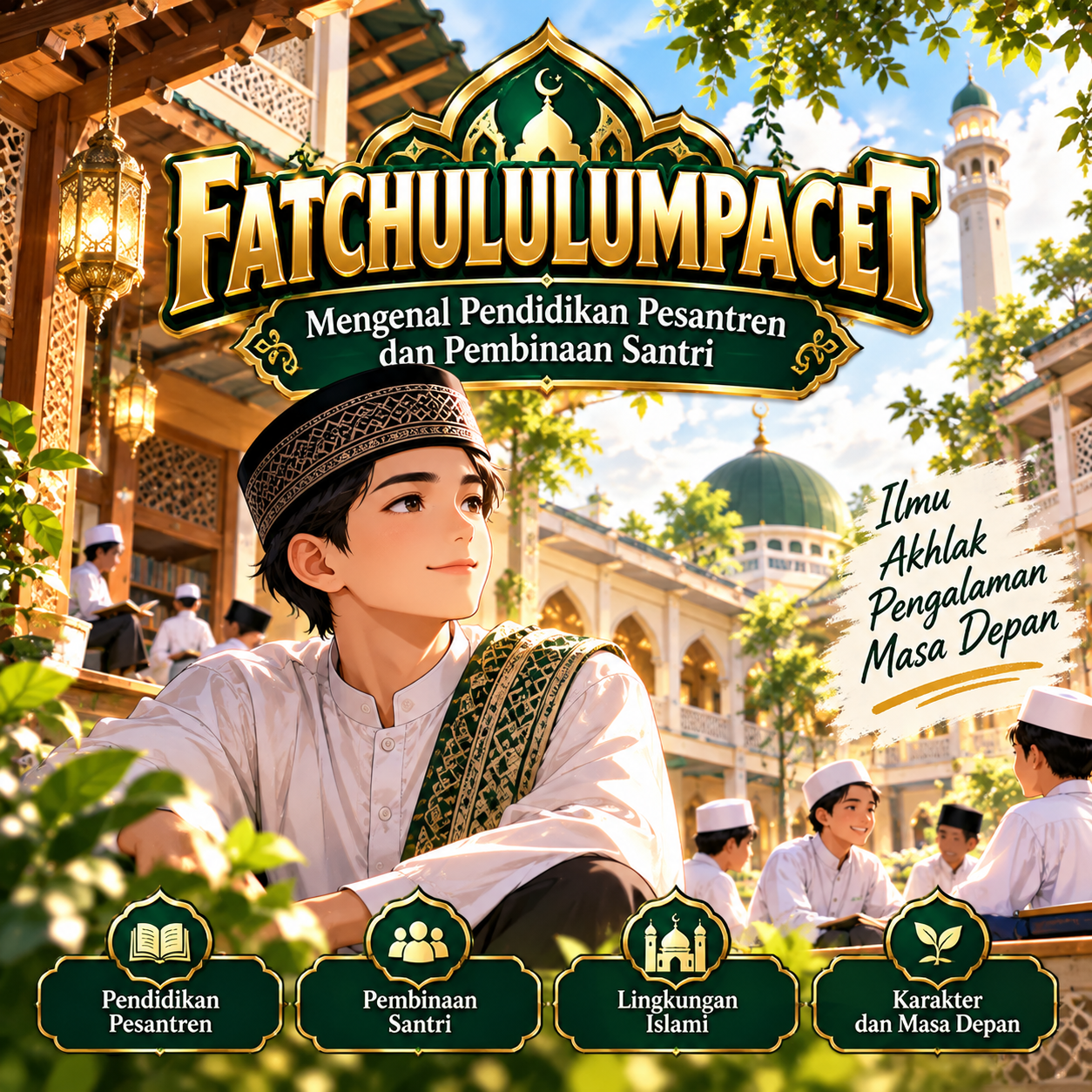 Ilustrasi FATCHULULUMPACET mengenai pendidikan pesantren dan pembinaan santri