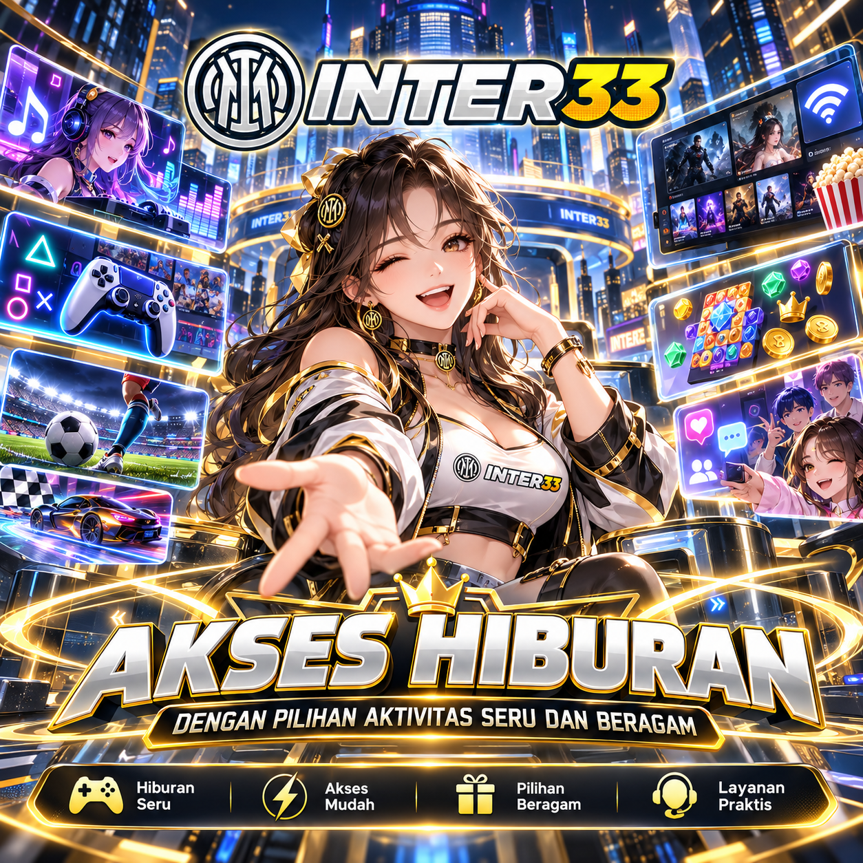 INTER33 ~ Akses Hiburan Dengan Pilihan Aktivitas Seru Dan Beragam