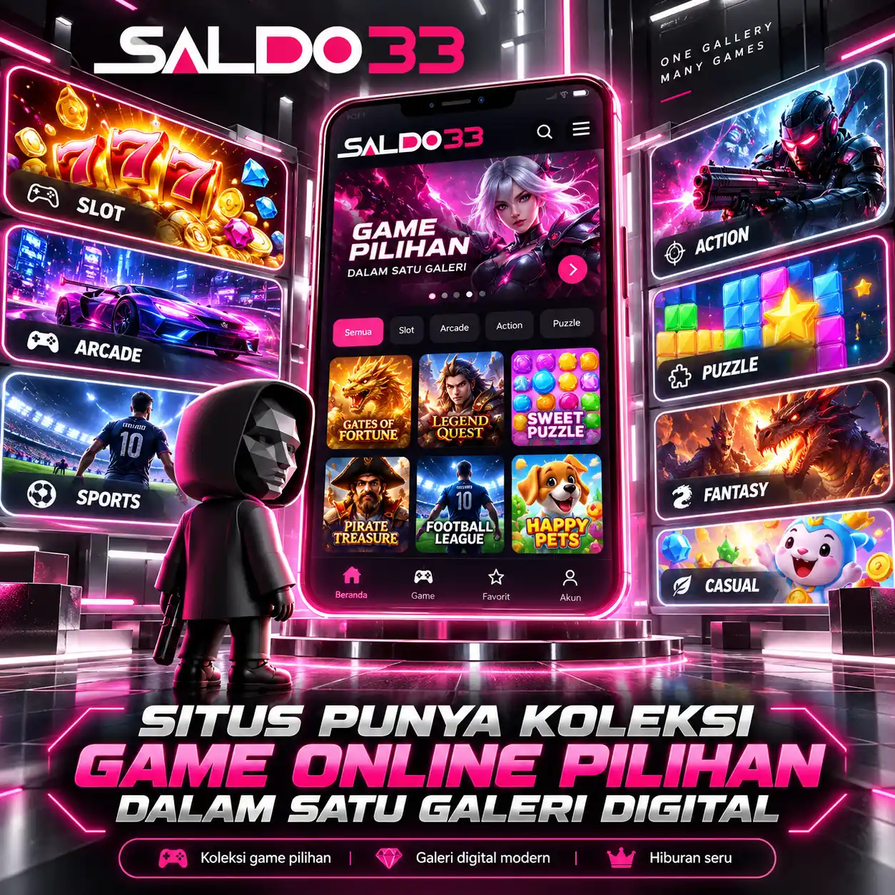 SALDO33 x Situs Punya Koleksi Game Online Pilihan Dalam Satu Galeri Digital