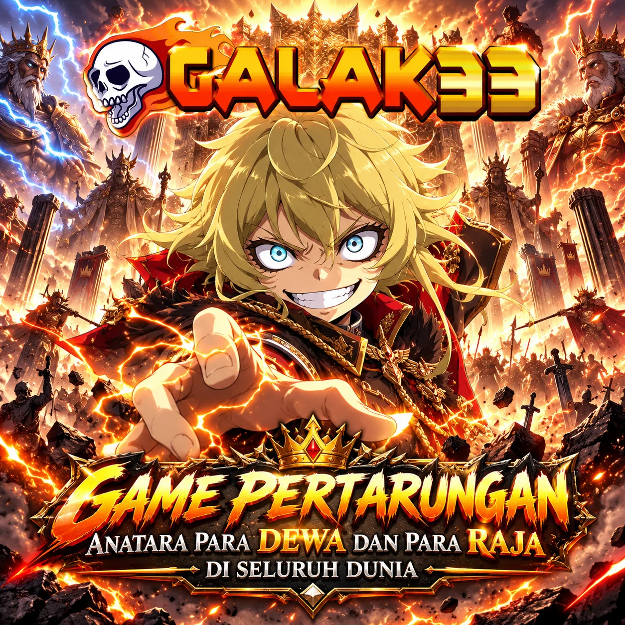 GALAK33 > Game Pertarungan Anatara Para Dewa Dan Para Raja Di Seluruh Dunia.