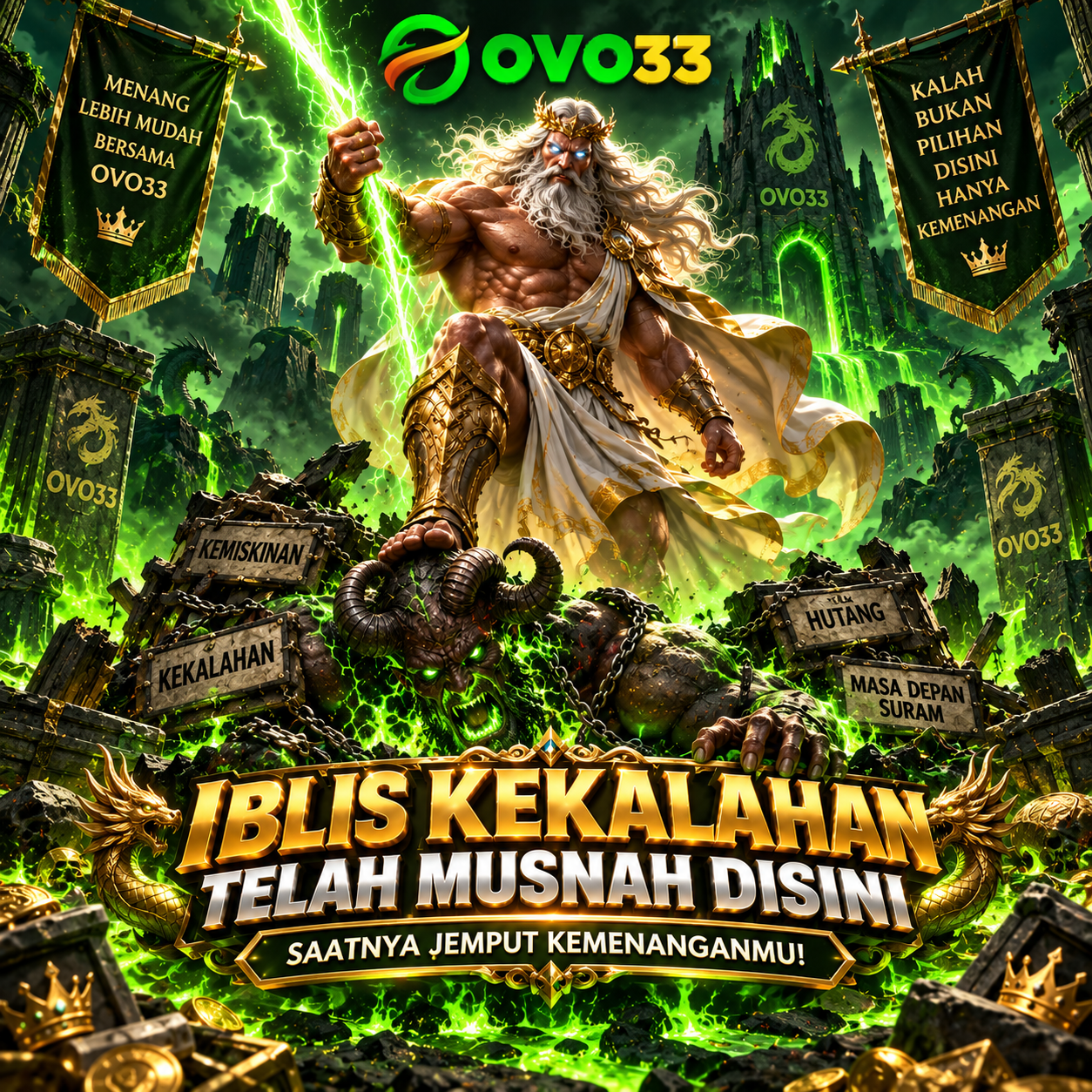 Ilustrasi panduan akses login dan link alternatif OVO33