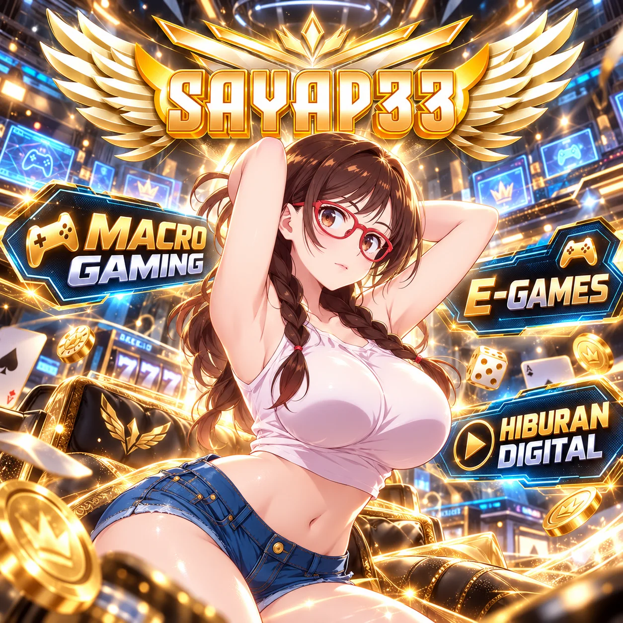 Ilustrasi topik e-games SAYAP33