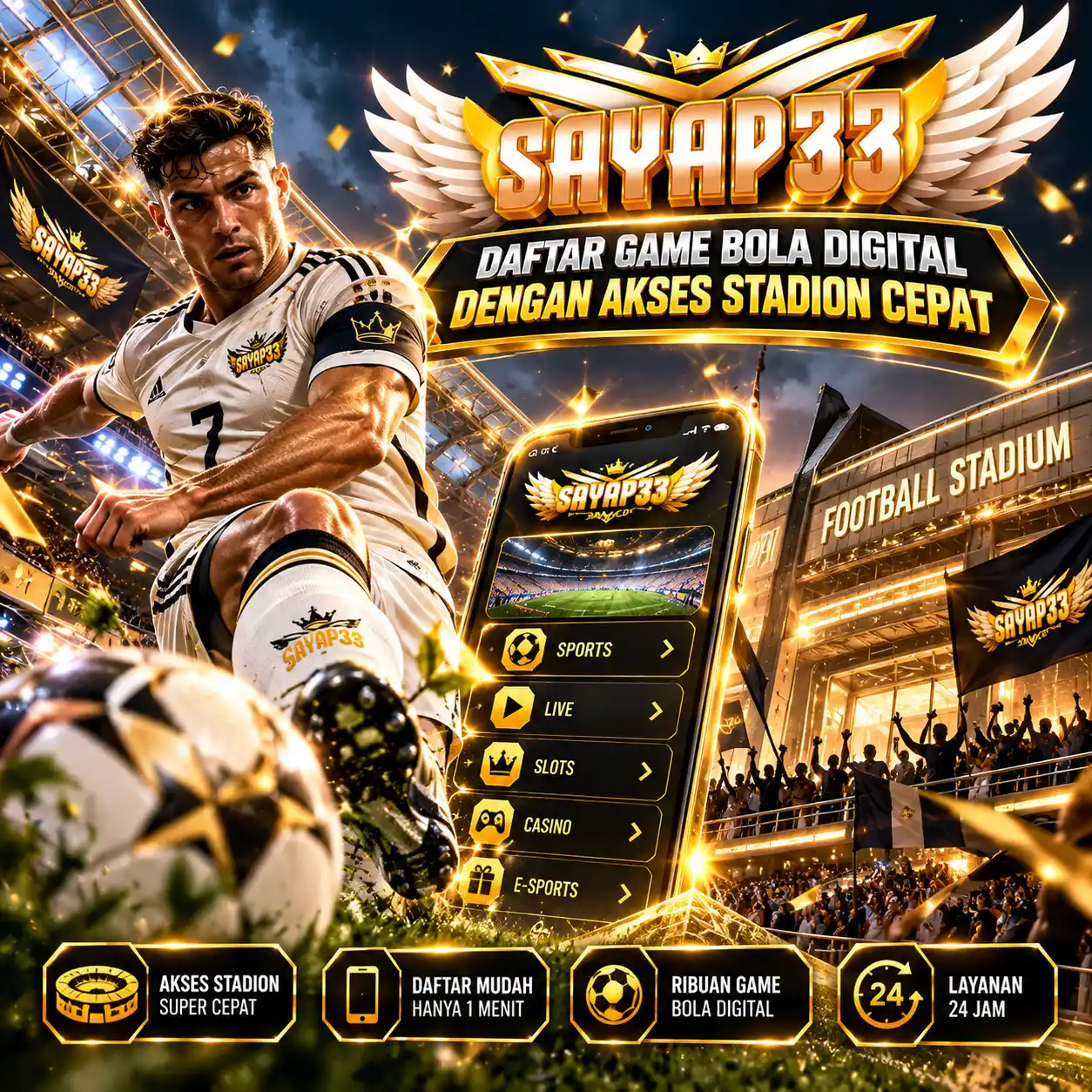 SAYAP33 » Daftar Game Bola Digital dengan Akses Stadion Cepat