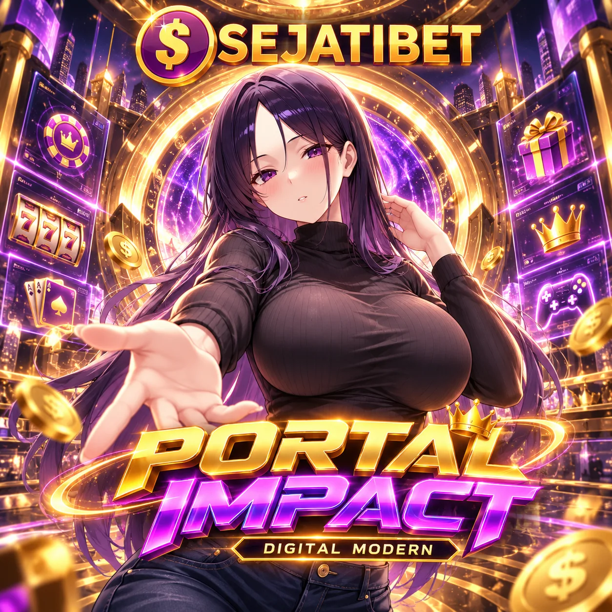 Ilustrasi SEJATIBET tentang portal digital dan pengalaman online
